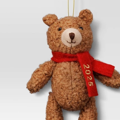 Christmas Fabric Bear Ornament - Wondershop™ 4 Christmas Fabric Bear Ornament - Wondershop™ - Image 2