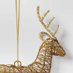 Christmas Wire Wrapped Reindeer Ornament Gold - Wondershop™ -Christmas Supply Store GUEST 804e94d8 9ab3 4700 8d22 3fd82d1f63ac