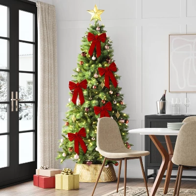 Velvet Christmas Decorative Bow Red - Wondershop™ 3 Velvet Christmas Decorative Bow Red - Wondershop™