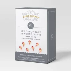 20ct LED Battery Operated Christmas Candy Cane Dew Drop Lights Warm White With Silver Wire - Wondershop™ -Christmas Supply Store GUEST 8552eb97 42a8 4ad0 838d 5b404b5f8c6d