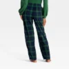 Women's Plaid Microfleece Holiday Matching Family Pajama Pants - Wondershop™ Navy Blue -Christmas Supply Store GUEST 87352eac a819 40f1 b142 81f3c8c47699