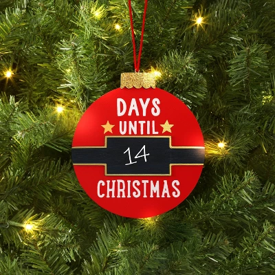 Christmas Wood Circle Countdown Ornament - Wondershop™ 3 Christmas Wood Circle Countdown Ornament - Wondershop™