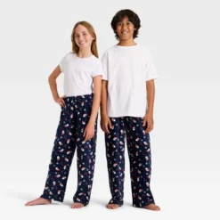 Kids' Santa Print Microfleece Holiday Matching Family Pajama Pants - Wondershop™ Blue -Christmas Supply Store GUEST 8c4bd78e c44c 47f1 90fe 28fc739216f1