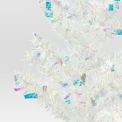 24" Christmas Unlit Tree Iridescent Tinsel - Wondershop™ 4 24" Christmas Unlit Tree Iridescent Tinsel - Wondershop™ - Image 2