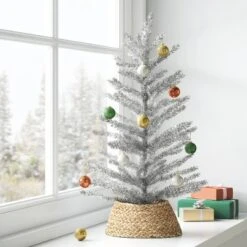 24" Unlit Tinsel Mini Artificial Christmas Tree - Wondershop™