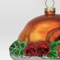 Christmas Glass Turkey Platter Ornament - Wondershop™ -Christmas Supply Store GUEST 91653362 77b5 4d95 a680 d6e4d922314a
