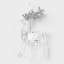 Acrylic Deer With Glittered Antlers Christmas Tree Ornament - Wondershop™ 9 Acrylic Deer With Glittered Antlers Christmas Tree Ornament - Wondershop™ -Christmas Supply Store GUEST 9174639d cdec 476c 96c8 12c820cab1dc