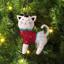 4" Christmas Sweater Cat Ornament - Wondershopâ˘