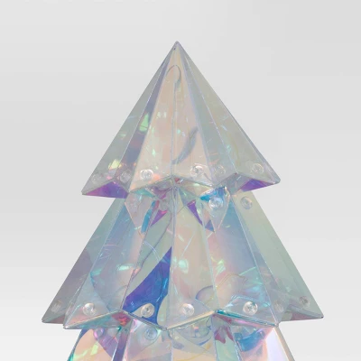 9.6" Christmas Lit Iridescent Tree Decor - Wondershop™ 5 9.6" Christmas Lit Iridescent Tree Decor - Wondershop™ - Image 3