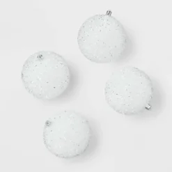 9pc Tinsel Ball Christmas Tree Ornament Set - Wondershop™ -Christmas Supply Store GUEST 94b63486 dc02 4b44 a96b 373664130da7