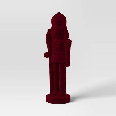 28" Christmas Flocked Nutcracker - Wondershop™ 6 28" Christmas Flocked Nutcracker - Wondershop™ - Image 4