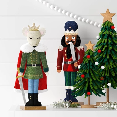 Christmas Fabric Mouse Figural Decor - Wondershop™ 3 Christmas Fabric Mouse Figural Decor - Wondershop™