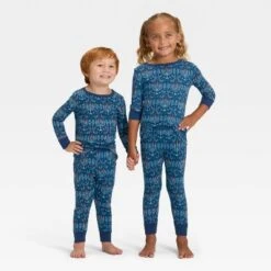 Toddler Hanukkah Ribbed Long Sleeve Shirt And Pants Holiday Matching Family Pajama Set - Wondershop™ Blue -Christmas Supply Store GUEST 99821d0a aeb0 40c8 bfd4 4bc023c61c34