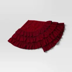 48" Velvet Tree Skirt With 3 Layers Of Ruffles - Wondershop™ -Christmas Supply Store GUEST 9af7e8e5 a513 4a47 b65c db51b613f968