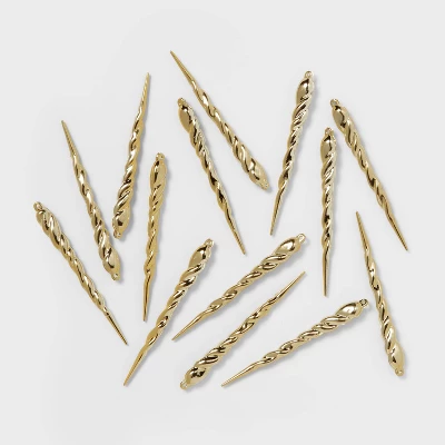 14ct Glitter Icicle Christmas Ornament Set - Wondershop™ 5 14ct Glitter Icicle Christmas Ornament Set - Wondershop™ - Image 3