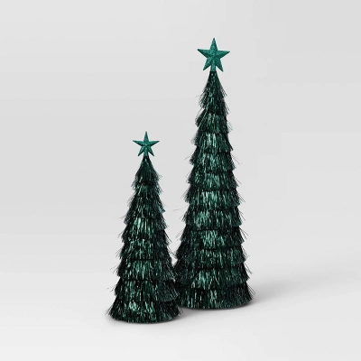 2pk Christmas 18" And 12" Tinsel Trees - Wondershop™ 5 2pk Christmas 18" And 12" Tinsel Trees - Wondershop™ - Image 3