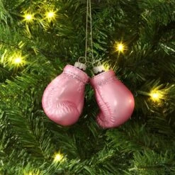 Christmas Glass Pink Boxing Glove Ornament - Wondershopâ˘