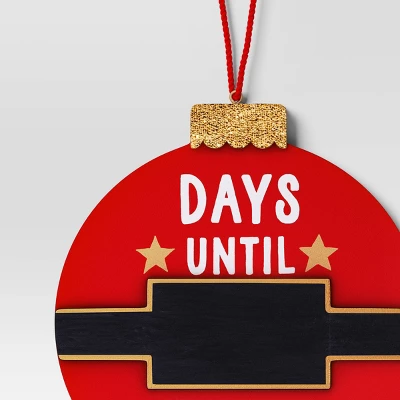 Christmas Wood Circle Countdown Ornament - Wondershop™ 4 Christmas Wood Circle Countdown Ornament - Wondershop™ - Image 2