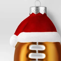 Christmas Glass Football With Santa Hat Ornament - Wondershop™ 5 Christmas Glass Football With Santa Hat Ornament - Wondershop™ -Christmas Supply Store GUEST a30bccba a93d 43f3 aef3 bc8dc7895cc4