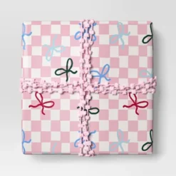 18' Christmas Humble Cheer Premium Ribbon Pink Poms - Wondershopâ˘