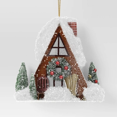 Christmas A Frame House Ornament - Wondershop™ 4 Christmas A Frame House Ornament - Wondershop™ - Image 2