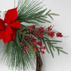 22" Christmas Unlit Asymmetrical Red Poinsettia Wreath - Wondershop™ 7 22" Christmas Unlit Asymmetrical Red Poinsettia Wreath - Wondershop™ -Christmas Supply Store GUEST a9446493 6884 4d05 a331 bb104997dbd8