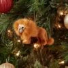 Faux Fur Lion Christmas Tree Ornament - Wondershop™