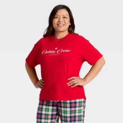 Women's "Cabin Crew" Short Sleeve Holiday Matching Family Pajama Shirt - Wondershop™ Red 9 Women's "Cabin Crew" Short Sleeve Holiday Matching Family Pajama Shirt - Wondershop™ Red -Christmas Supply Store GUEST b00148f9 47dc 4037 9285 ee371d383739