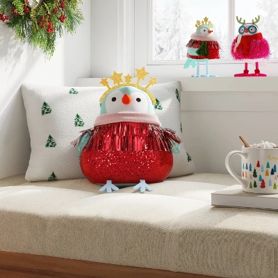 Christmas Featherly Friends Pillow - Wondershop™ 3 Christmas Featherly Friends Pillow - Wondershop™