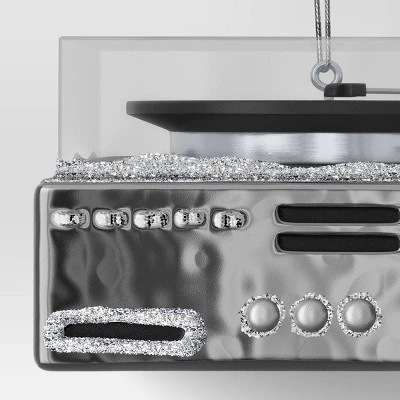 Christmas Silver Record Player Ornament - Wondershop™ 4 Christmas Silver Record Player Ornament - Wondershop™ - Image 2