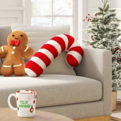 26" Christmas Candy Cane Pillow - Wondershopâ˘