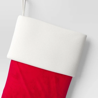 36" Christmas Velvet Stocking Red - Wondershop™ 4 36" Christmas Velvet Stocking Red - Wondershop™ - Image 2