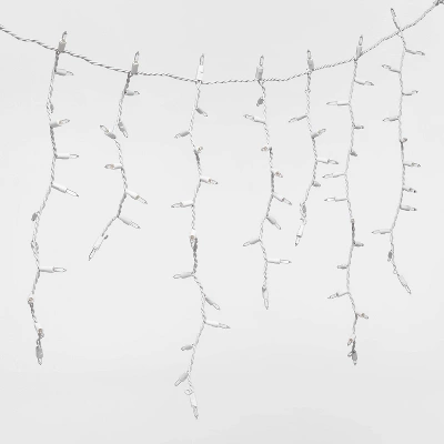 300ct High Density Christmas Icicle Lights Clear With White Wire - Wondershop™: Indoor/Outdoor, Incandescent 4 300ct High Density Christmas Icicle Lights Clear With White Wire - Wondershop™: Indoor/Outdoor, Incandescent - Image 2