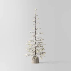Pre-lit Flocked Balsam Fir Artificial Christmas Tree With Basket Base Warm White LED Lights - Wondershop™ 14 Pre-lit Flocked Balsam Fir Artificial Christmas Tree With Basket Base Warm White LED Lights - Wondershop™ -Christmas Supply Store GUEST d4219e56 fff0 41b0 819c 2e1b4e0aa10b