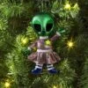 5.25" Christmas Fabric Metallic Alien Ornament - Wondershop™ -Christmas Supply Store GUEST d503cc81 6a3d 4a1e 8665 c56f432806a6