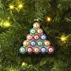 Christmas Glass Billiard Ornament - Wondershopâ˘