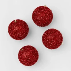 9pc Tinsel Ball Christmas Tree Ornament Set - Wondershop™ -Christmas Supply Store GUEST d7c168b6 92bf 45f2 a593 e0eb158ecde3