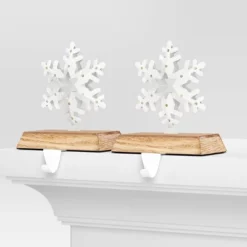 2pk Christmas Lit Snowflake Stocking Holder - Wondershop™ -Christmas Supply Store GUEST d9506c9d 88ba 496c 8aa0 49d36ef4c59e