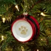 Glass Santa Belt Pet Bowl With Glittered Paw Print Christmas Tree Ornament Red/Black/Gold - Wondershop™: Indoor Decor -Christmas Supply Store GUEST de6b9fc4 89d7 424a 9f79 23b05b5efa52
