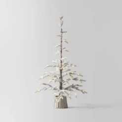 Pre-lit Flocked Balsam Fir Artificial Christmas Tree With Basket Base Warm White LED Lights - Wondershop™ 13 Pre-lit Flocked Balsam Fir Artificial Christmas Tree With Basket Base Warm White LED Lights - Wondershop™ -Christmas Supply Store GUEST e56e3be5 fa1d 4302 86d2 1e22da2c0fe1