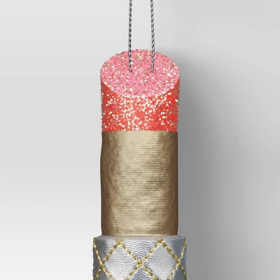 Christmas Fabric Lipstick Ornament - Wondershop™ 4 Christmas Fabric Lipstick Ornament - Wondershop™ - Image 2