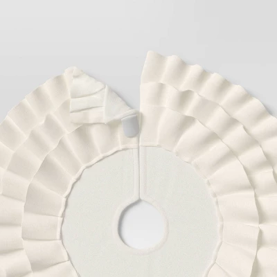 Christmas Mini Ruffle Tree Skirt Cream - Wondershop™ 5 Christmas Mini Ruffle Tree Skirt Cream - Wondershop™ - Image 3