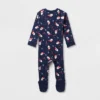 Baby Santa Print Ribbed Holiday Matching Family Footed Pajamas - Wondershop™ Navy Blue -Christmas Supply Store GUEST ea0e70cd 2bd0 4633 b264 cf2c7236897a