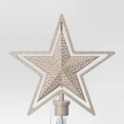 Christmas Lit Auto Rotating Star Tree Topper 5 Point Gold - Wondershop™ -Christmas Supply Store GUEST eab8f2d3 0369 4671 9bbc 92d1ca8bea95