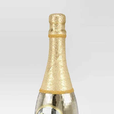 28" Christmas Mirror Champange Bottle Decor - Wondershop™ 4 28" Christmas Mirror Champange Bottle Decor - Wondershop™ - Image 2