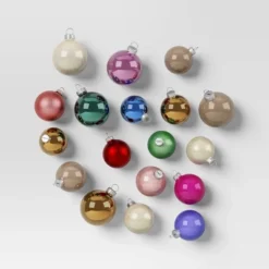 42pc Round Glass Christmas Tree Ornament Set - Wondershop™ -Christmas Supply Store GUEST eb9faad1 c725 4b07 98d9 88f6490cb559