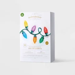 25ct LED C9 Faceted Christmas String Lights With Green Wire - Wondershop™ -Christmas Supply Store GUEST ec90a092 b08a 4c86 b818 00f59351f57a