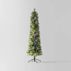 Pre-lit Slim Virginia Pine Artificial Christmas Tree Dual Color LED Lights - Wondershop™ -Christmas Supply Store GUEST ec9fb742 367f 44e3 9783 75c43ca32d06