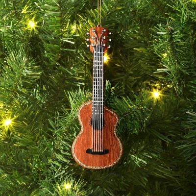 4.5" Christmas Resin Guitar Ornament - Wondershop™ 3 4.5" Christmas Resin Guitar Ornament - Wondershop™