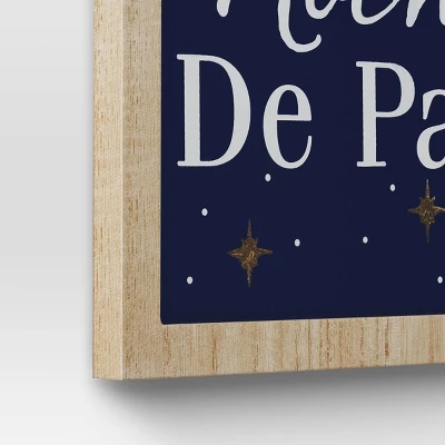 'Noche De Paz' With Metal Star And Bells Christmas Wood Wall Décor - Wondershop™: Vertical Hang 5 'Noche De Paz' With Metal Star And Bells Christmas Wood Wall Décor - Wondershop™: Vertical Hang - Image 3
